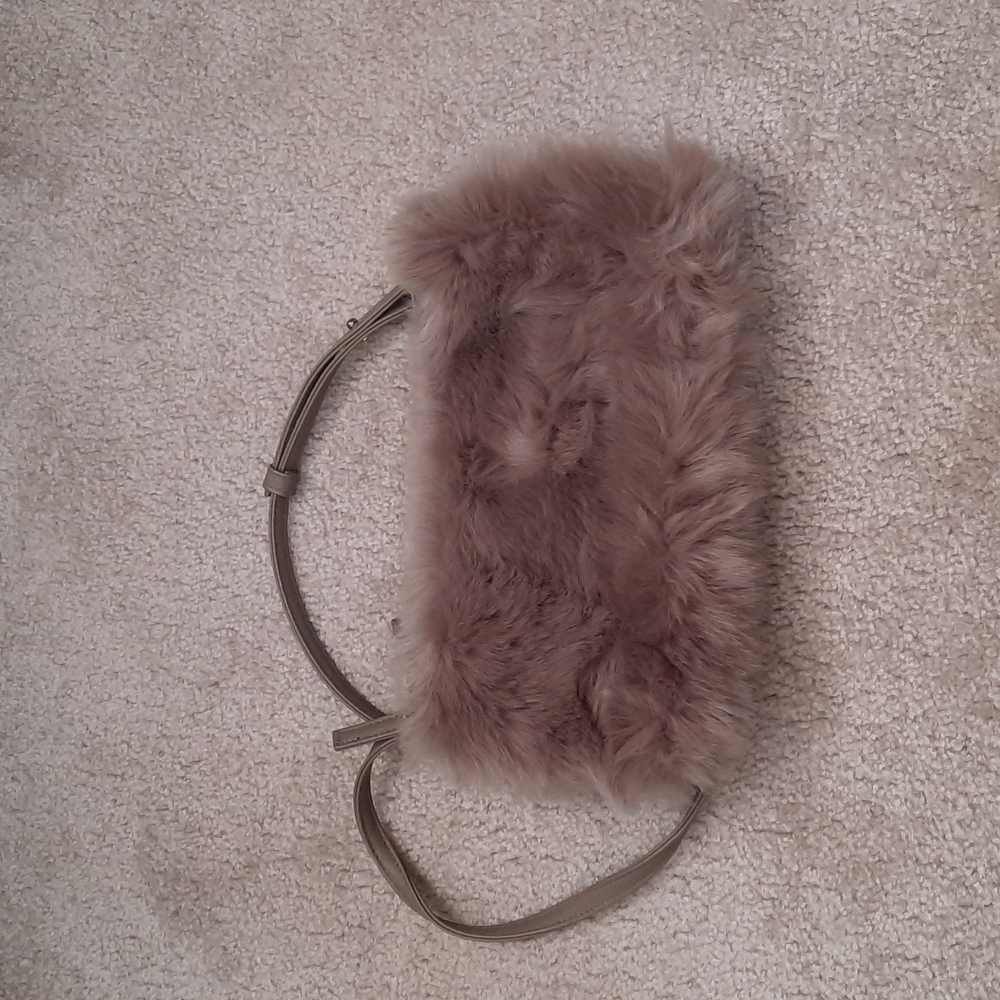 Uniqlo faux fur crossbody bag